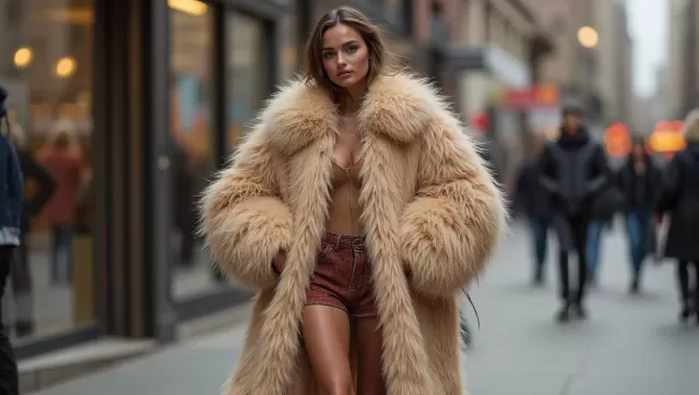 Studio 54 Style: Fuzzy Coats Take Over